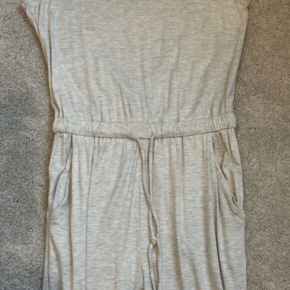 NWOT Pink Lilly Tank Jumpsuit with Jogger Pant Leg,  Drawstring Elastic Waist - Picture 3 of 9